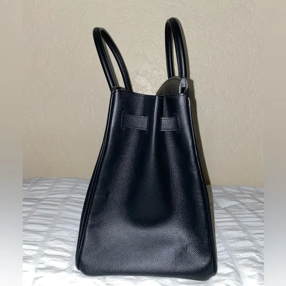 HP🎉RARE HERMÈS BIRKIN BRUSHED PALLADIUM HW EPSOM BLACK LEATHER 35 cm - Picture 6 of 16